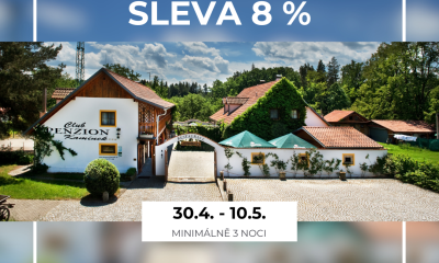 Ubytování se slevou 8%